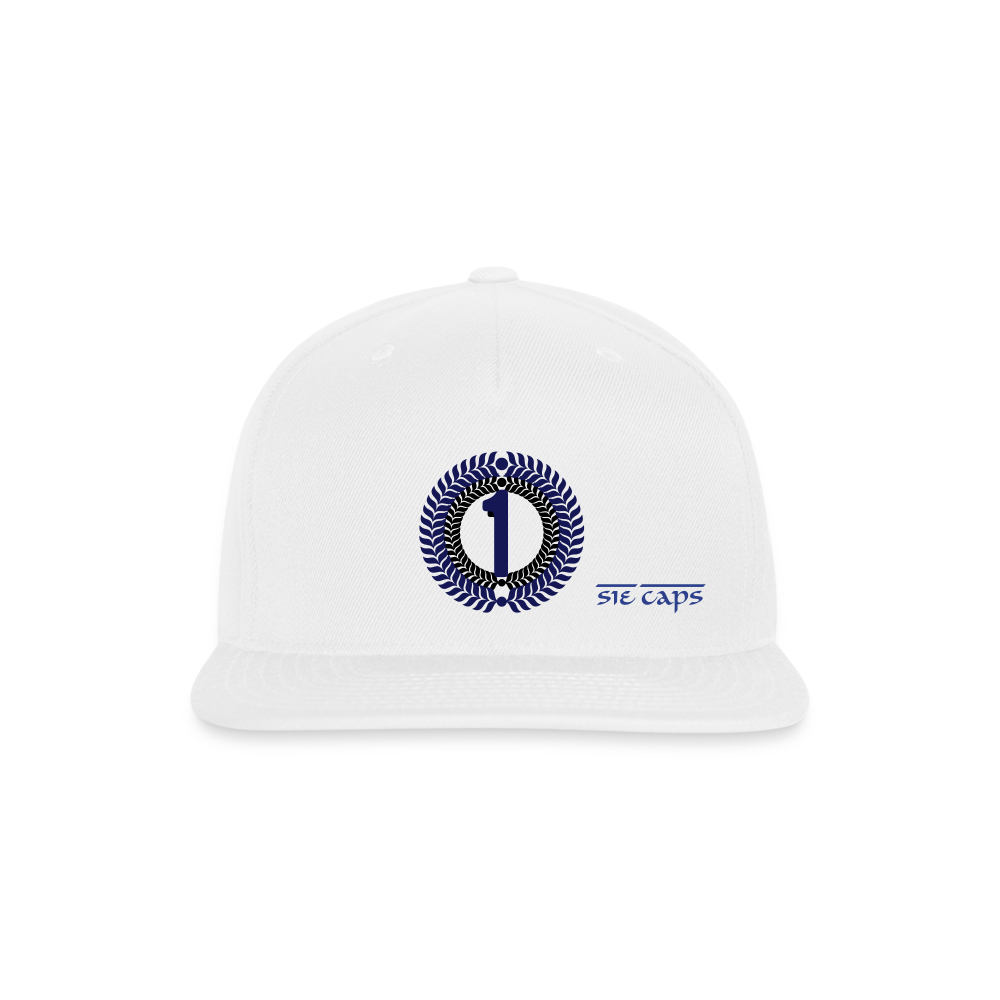 ONE Snapback Baseball Cap - white