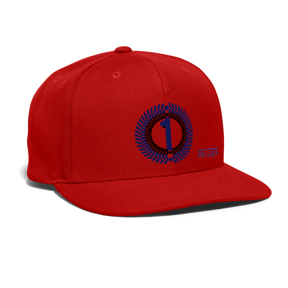 ONE Snapback Baseball Cap - red