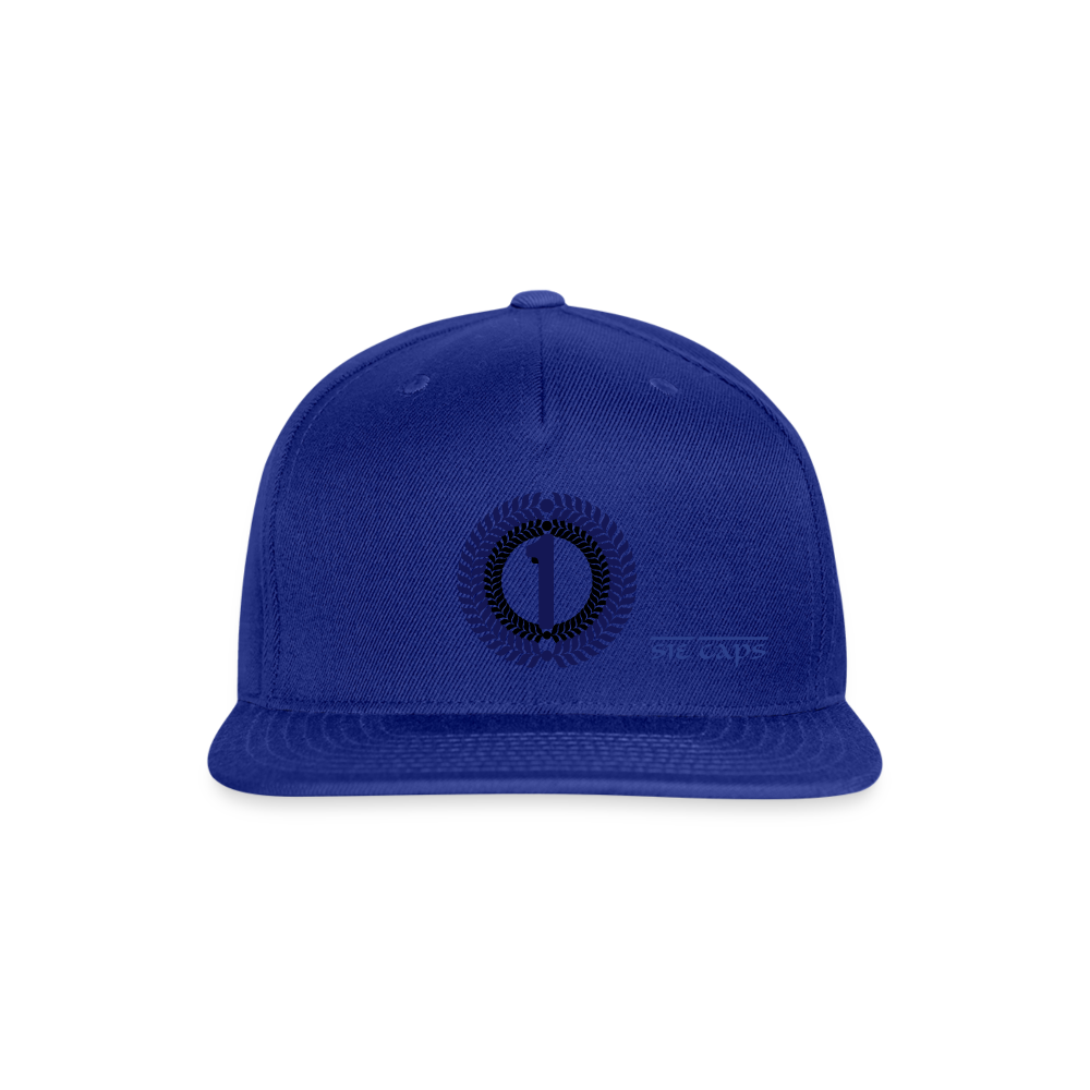 ONE Snapback Baseball Cap - royal blue