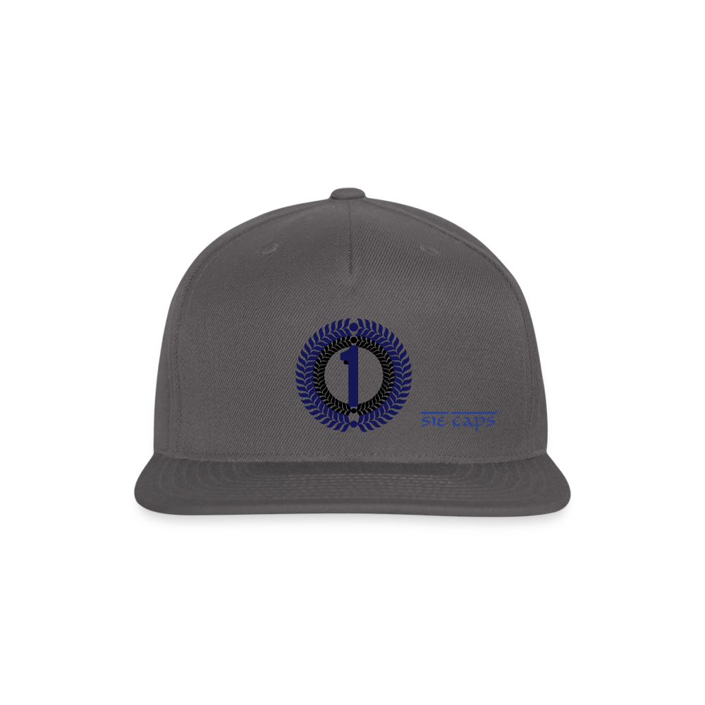 ONE Snapback Baseball Cap - dark grey