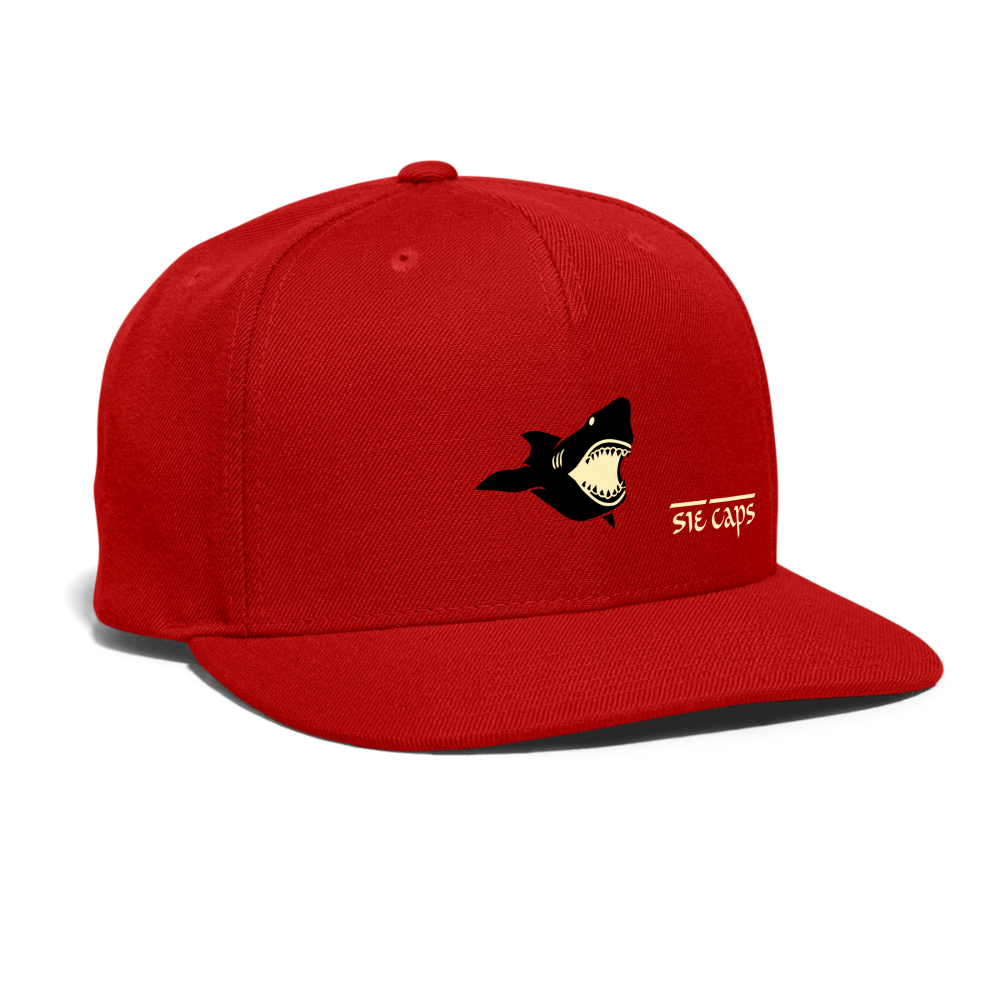 Snapback Baseball Cap - red