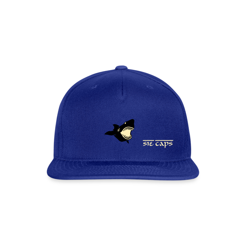 Snapback Baseball Cap - royal blue