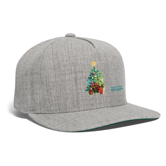 tree presents Snapback Baseball Cap - heather gray