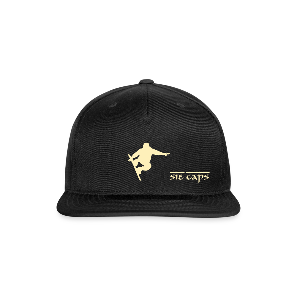 STEEZ Snapback Baseball Cap - black