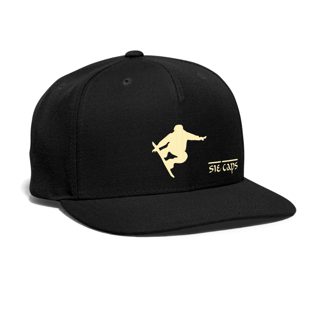 STEEZ Snapback Baseball Cap - black