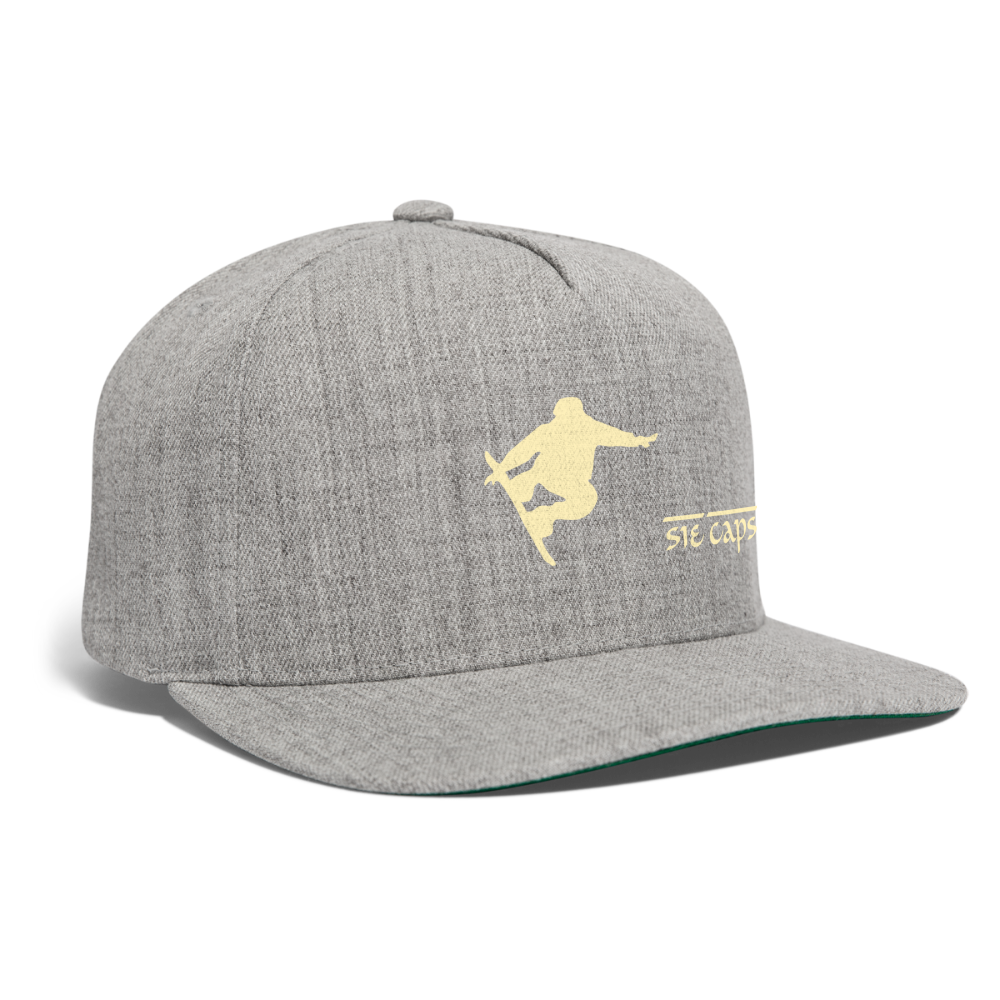 STEEZ Snapback Baseball Cap - heather gray