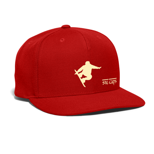 STEEZ Snapback Baseball Cap - red