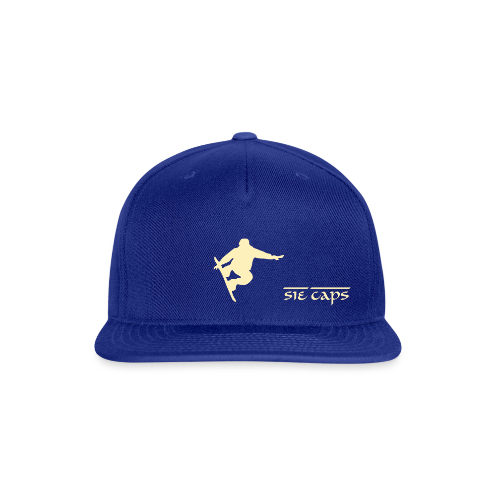 STEEZ Snapback Baseball Cap - royal blue