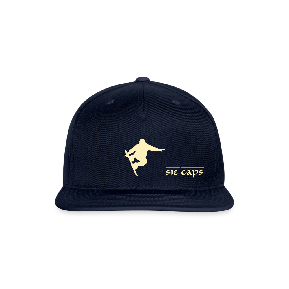 STEEZ Snapback Baseball Cap - navy