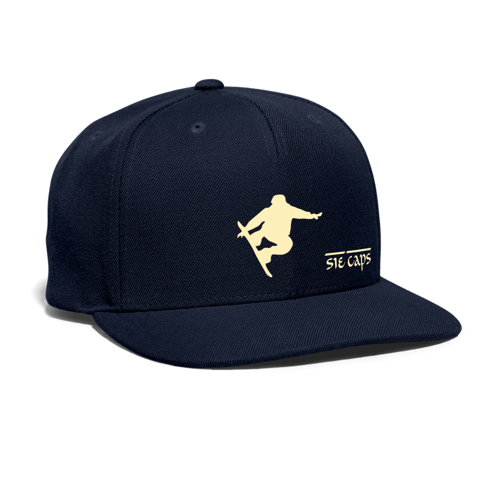 STEEZ Snapback Baseball Cap - navy