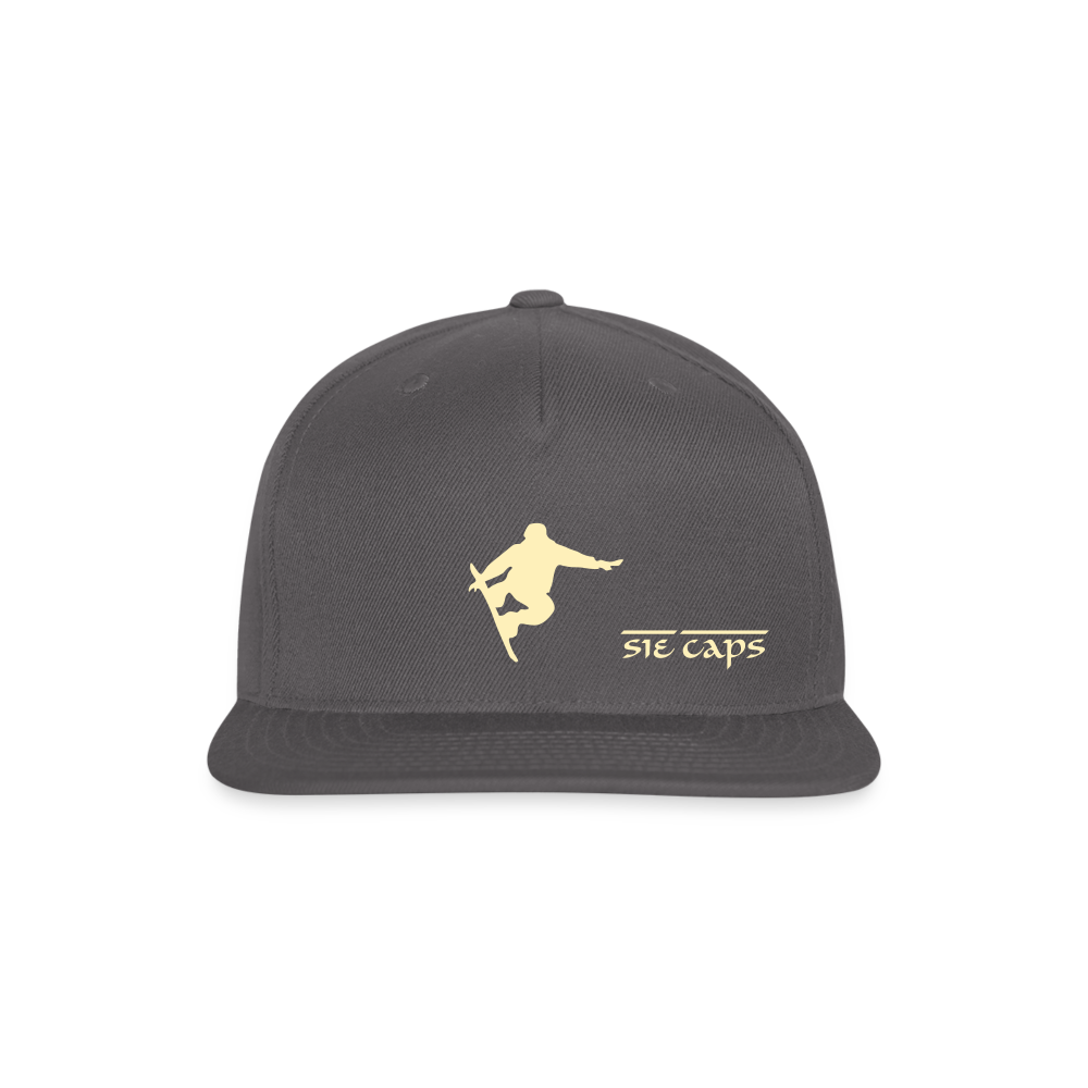 STEEZ Snapback Baseball Cap - dark grey