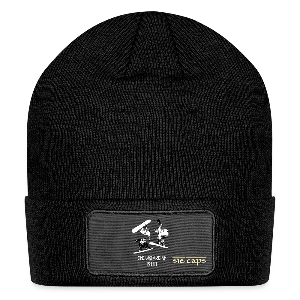 Patch Beanie - black