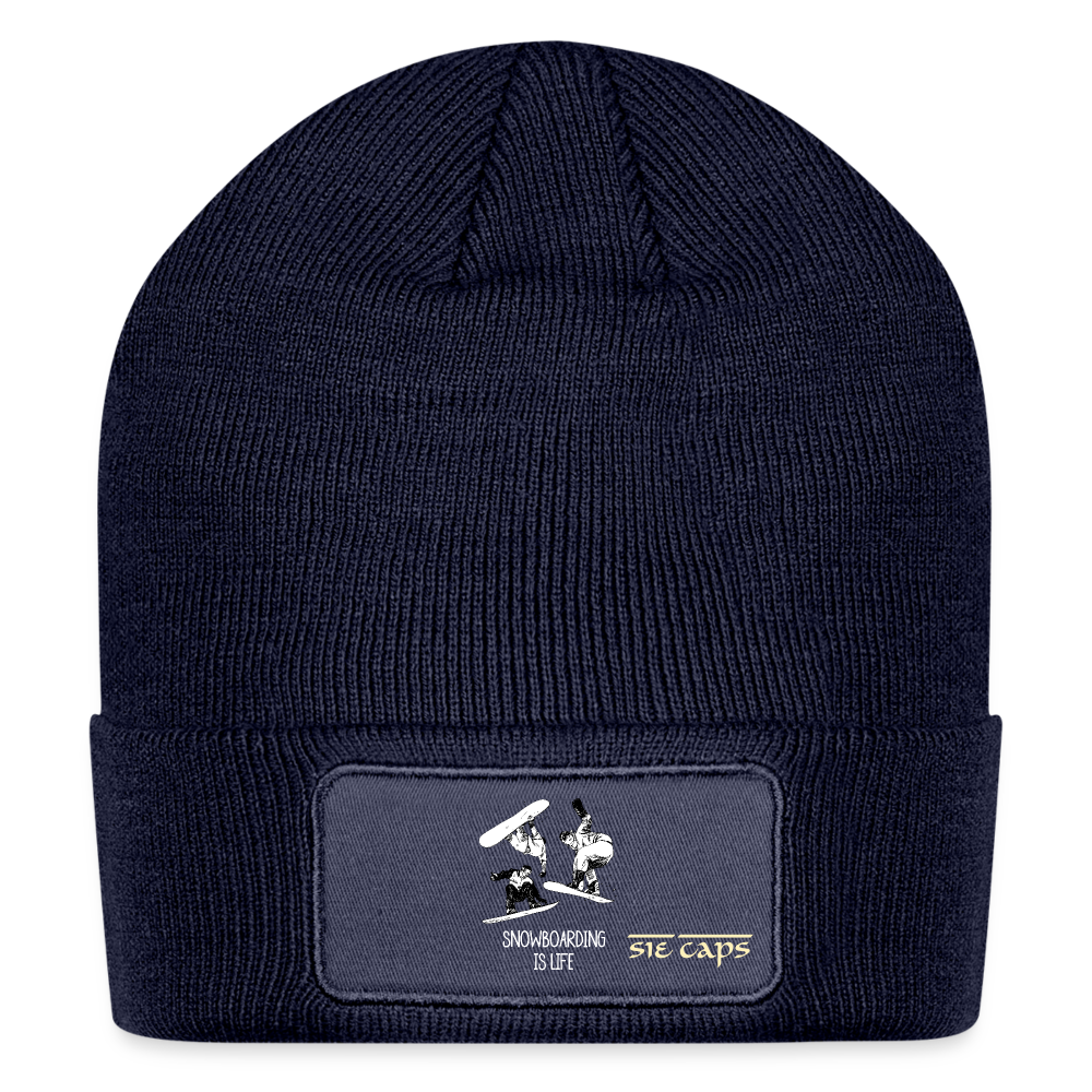 Patch Beanie - navy