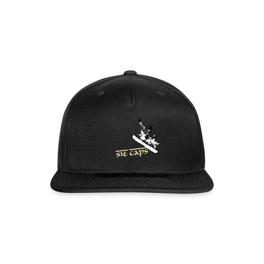 HITTTIN Snapback Baseball Cap - black