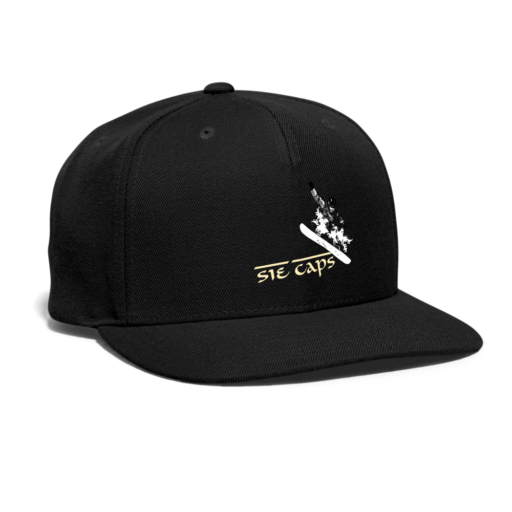 HITTTIN Snapback Baseball Cap - black