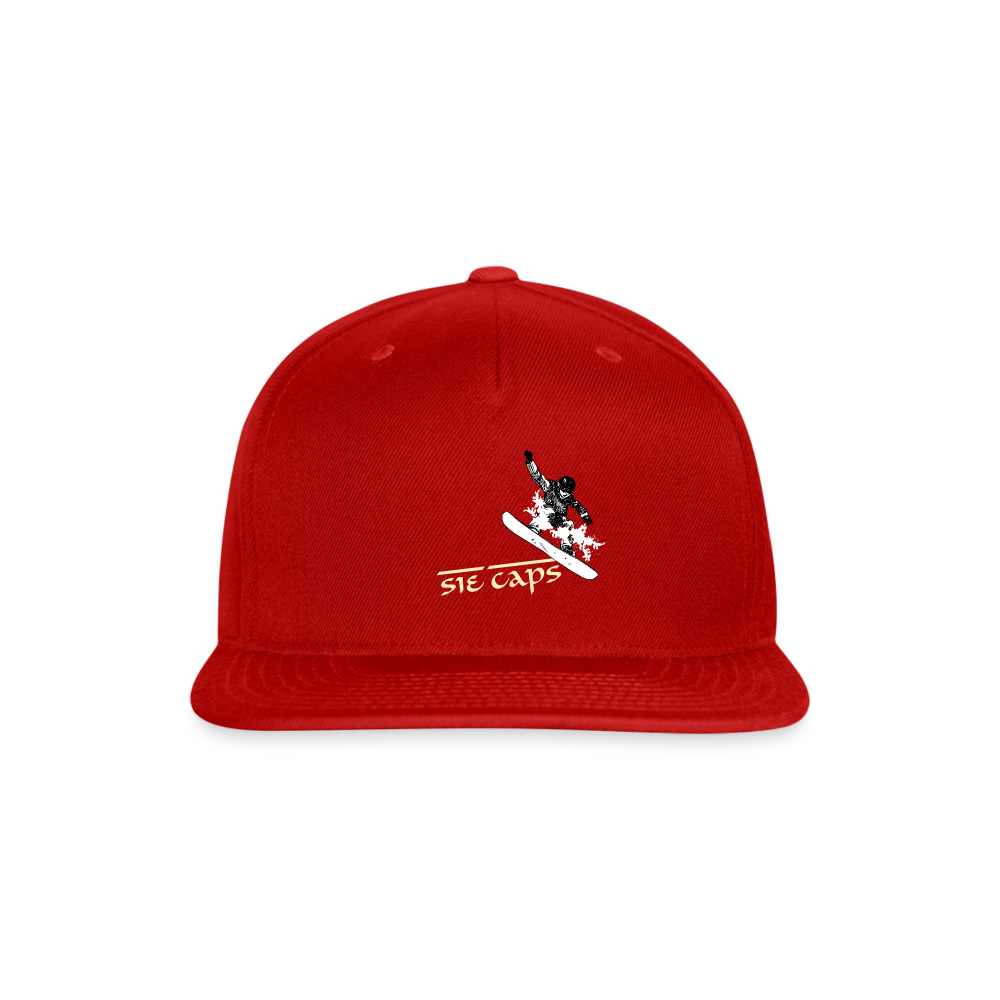 HITTTIN Snapback Baseball Cap - red