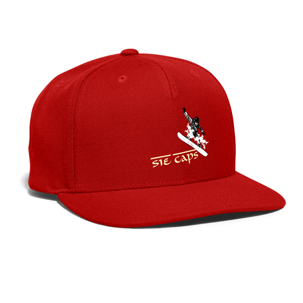 HITTTIN Snapback Baseball Cap - red