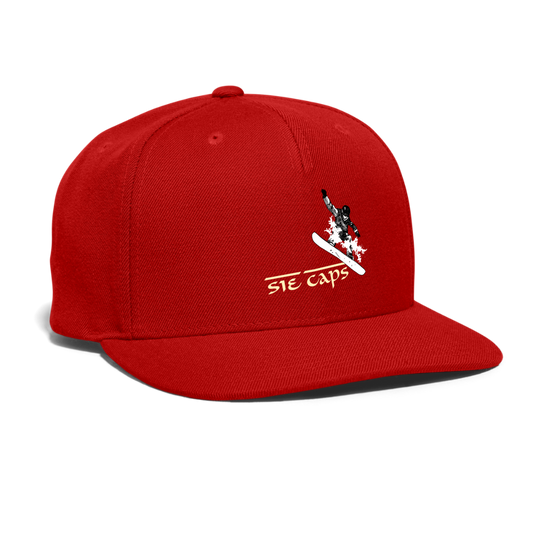 HITTTIN Snapback Baseball Cap - red
