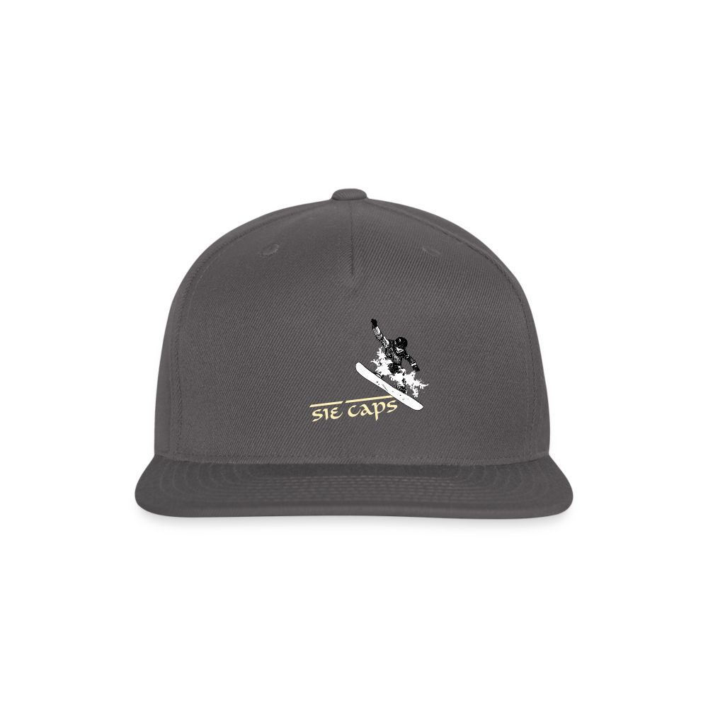 HITTTIN Snapback Baseball Cap - dark grey