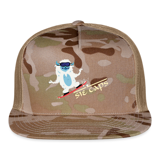 CAMO ABOMBINAL SNOWBOARDER HITTIN Snapback Cap - MultiCam\tan