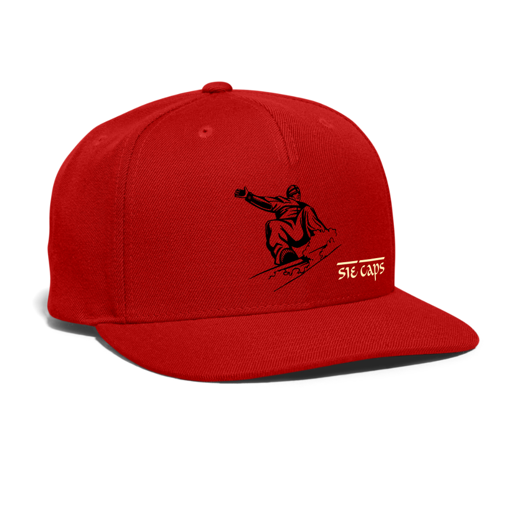 SIE CAPS "CRUSIN" Snapback Baseball Cap - red