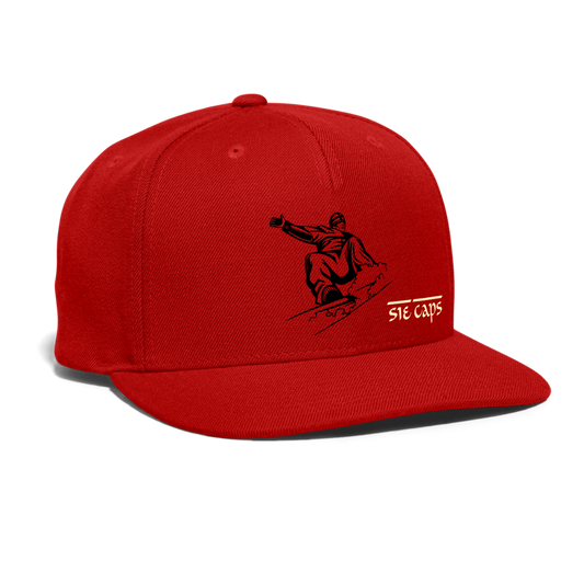 SIE CAPS "CRUSIN" Snapback Baseball Cap - red