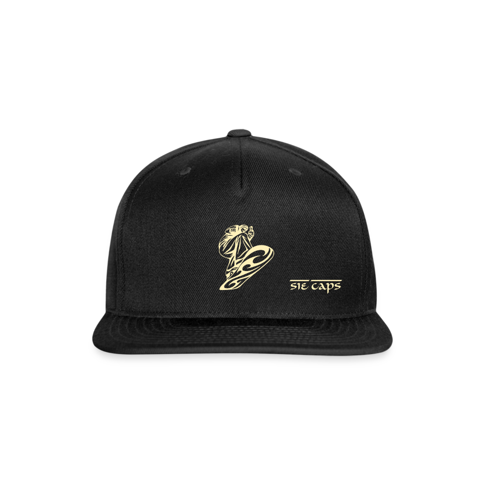 SHREEDIN THE GNAR Snapback Baseball Cap - black