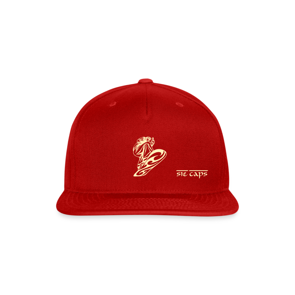 SHREEDIN THE GNAR Snapback Baseball Cap - red