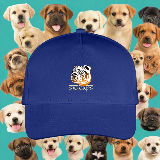 Bulldog Kid's Baseball Cap - royal blue