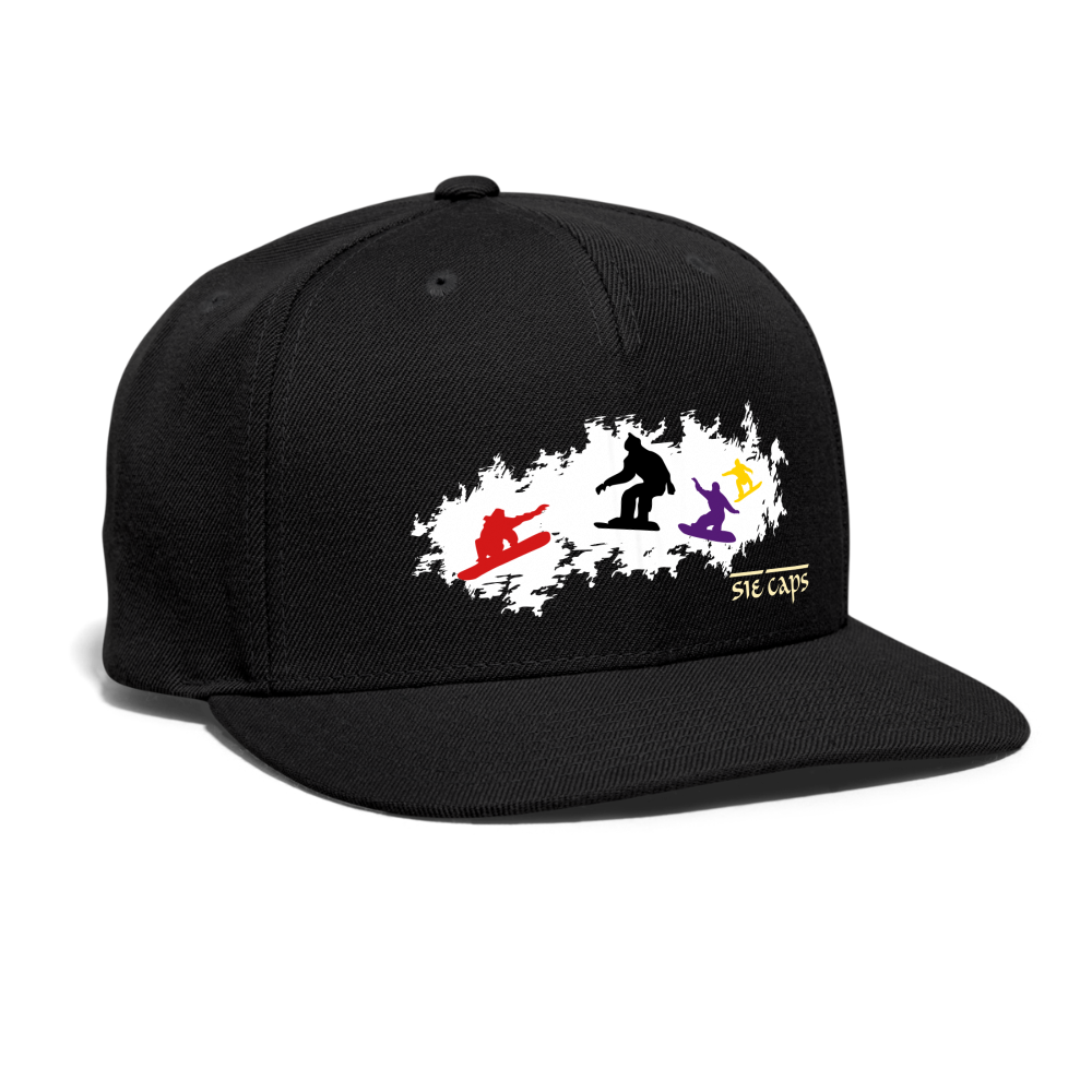 SIE CAPS "POW-POW" Snapback Baseball Cap - black