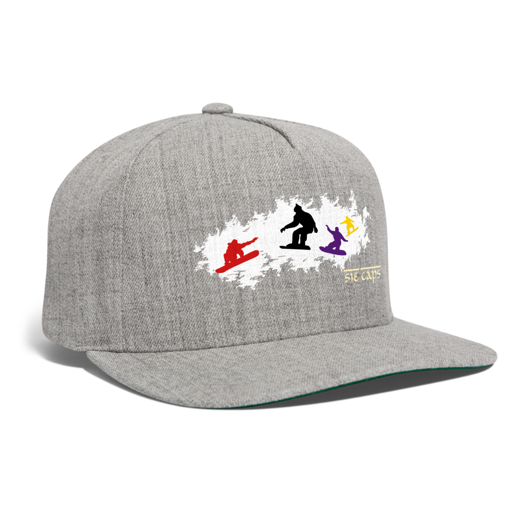 SIE CAPS "POW-POW" Snapback Baseball Cap - heather gray