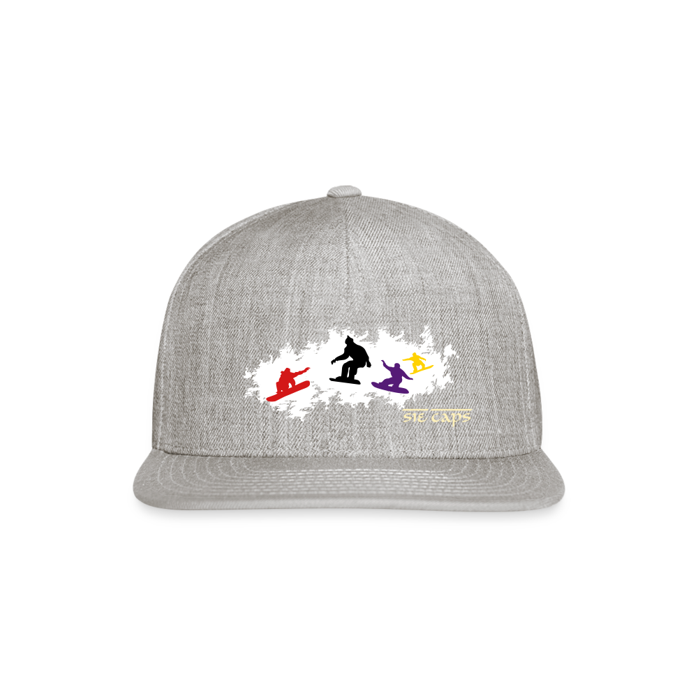 SIE CAPS "POW-POW" Snapback Baseball Cap - heather gray