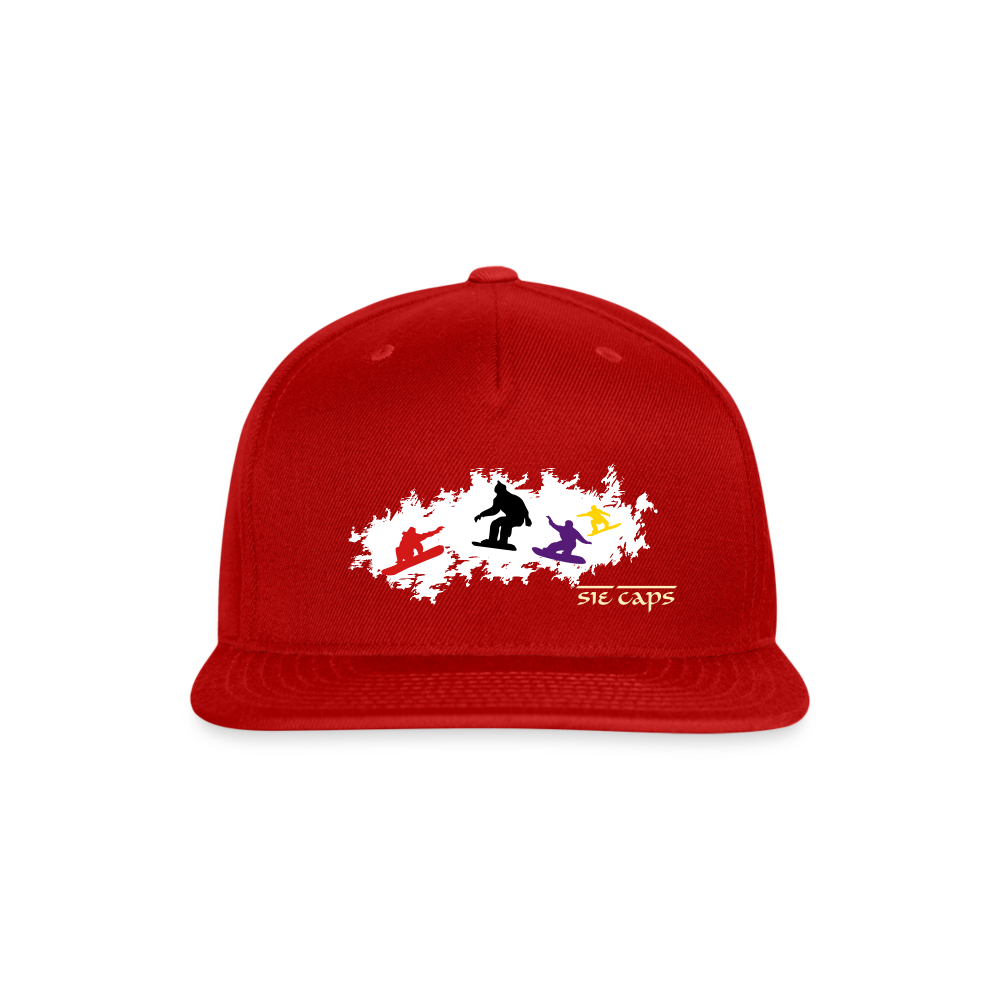 SIE CAPS "POW-POW" Snapback Baseball Cap - red