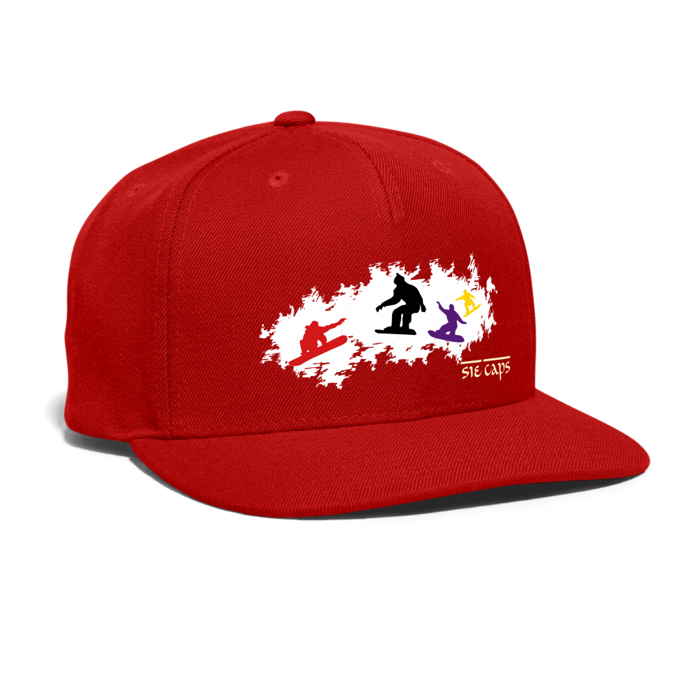 SIE CAPS "POW-POW" Snapback Baseball Cap - red