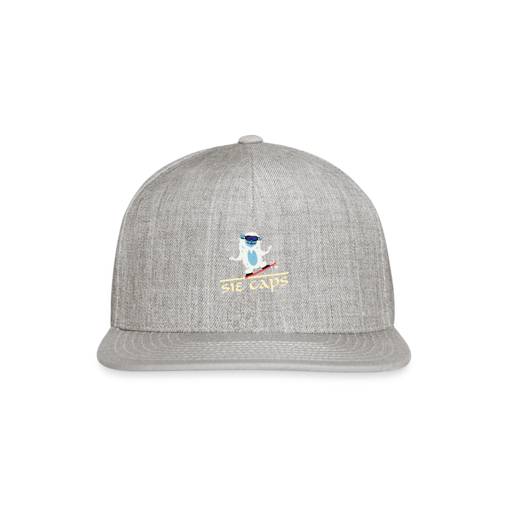 SIE CAPS "ABOMINAL HITTIN" Snapback Baseball Cap - heather gray