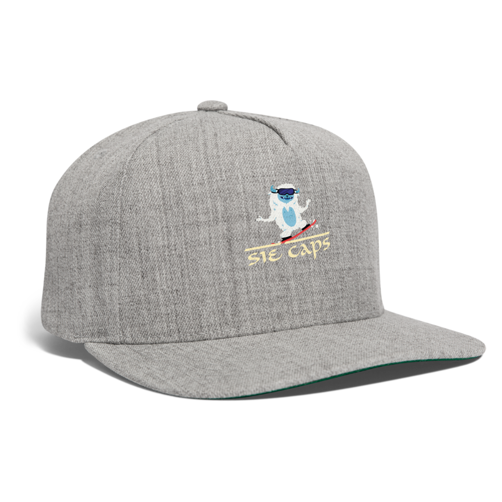 SIE CAPS "ABOMINAL HITTIN" Snapback Baseball Cap - heather gray