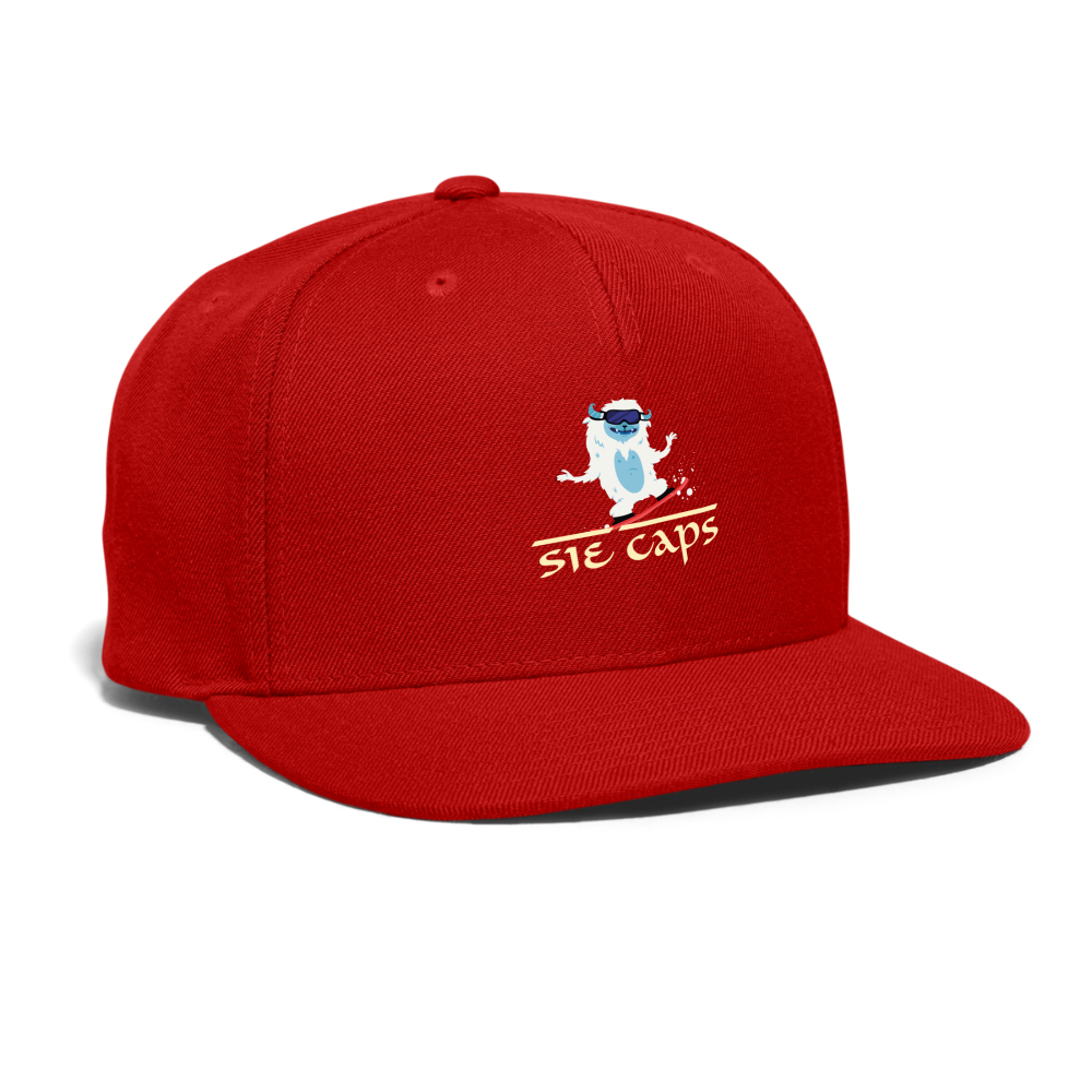 SIE CAPS "ABOMINAL HITTIN" Snapback Baseball Cap - red