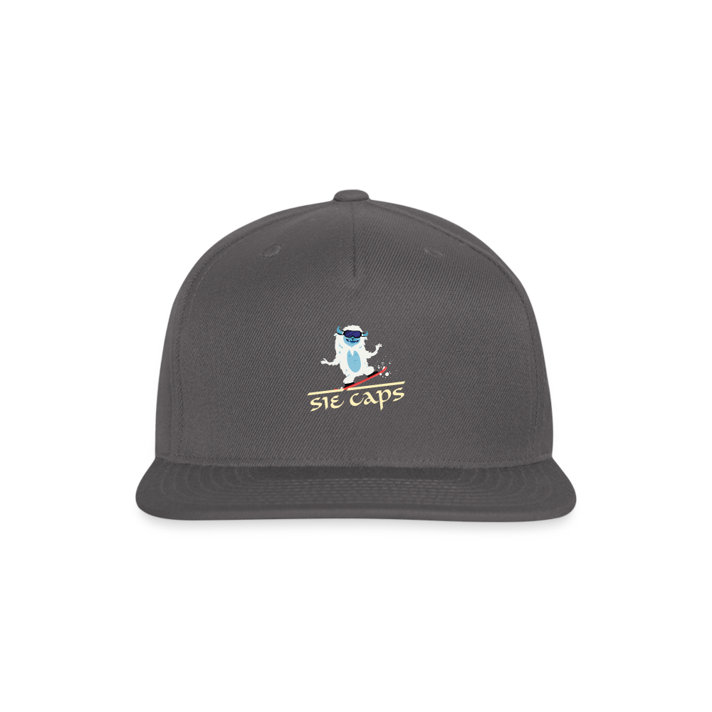 SIE CAPS "ABOMINAL HITTIN" Snapback Baseball Cap - dark grey