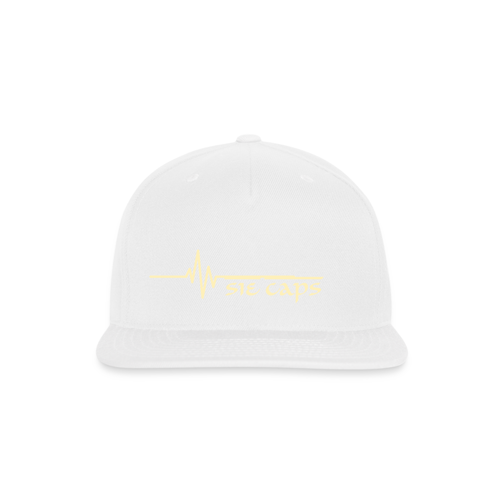 SIE CAPS "PULSE" Snapback Baseball Cap - white