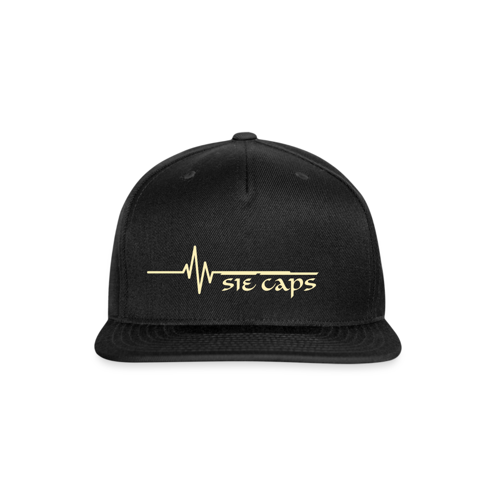 SIE CAPS "PULSE" Snapback Baseball Cap - black