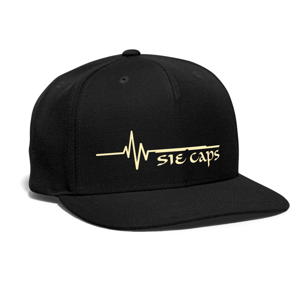 SIE CAPS "PULSE" Snapback Baseball Cap - black