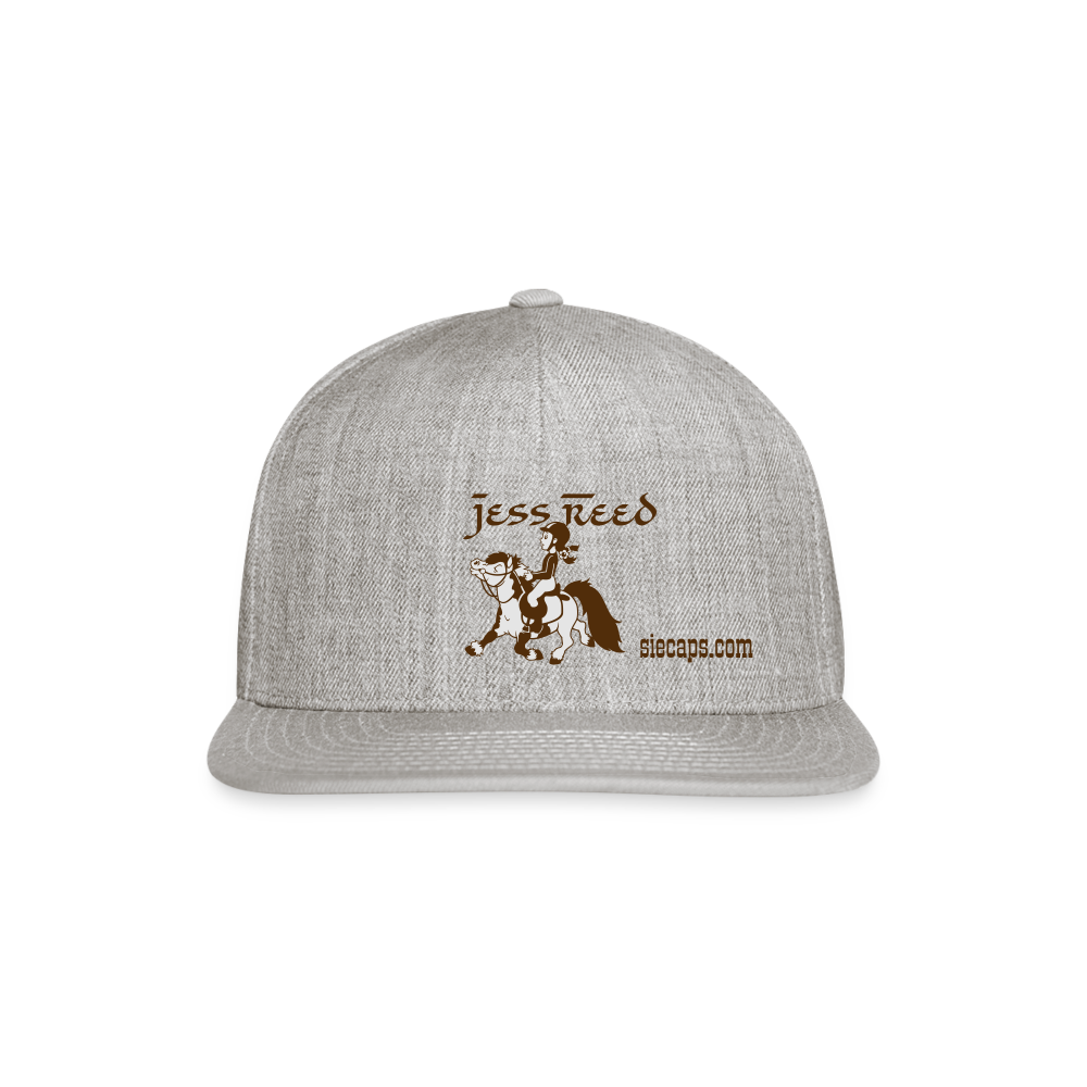 Jess Snapback Baseball Cap - heather gray