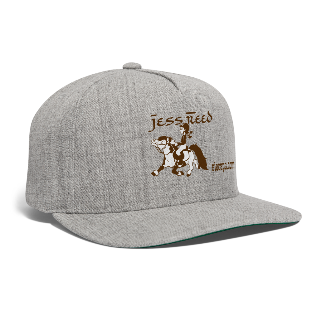 Jess Snapback Baseball Cap - heather gray