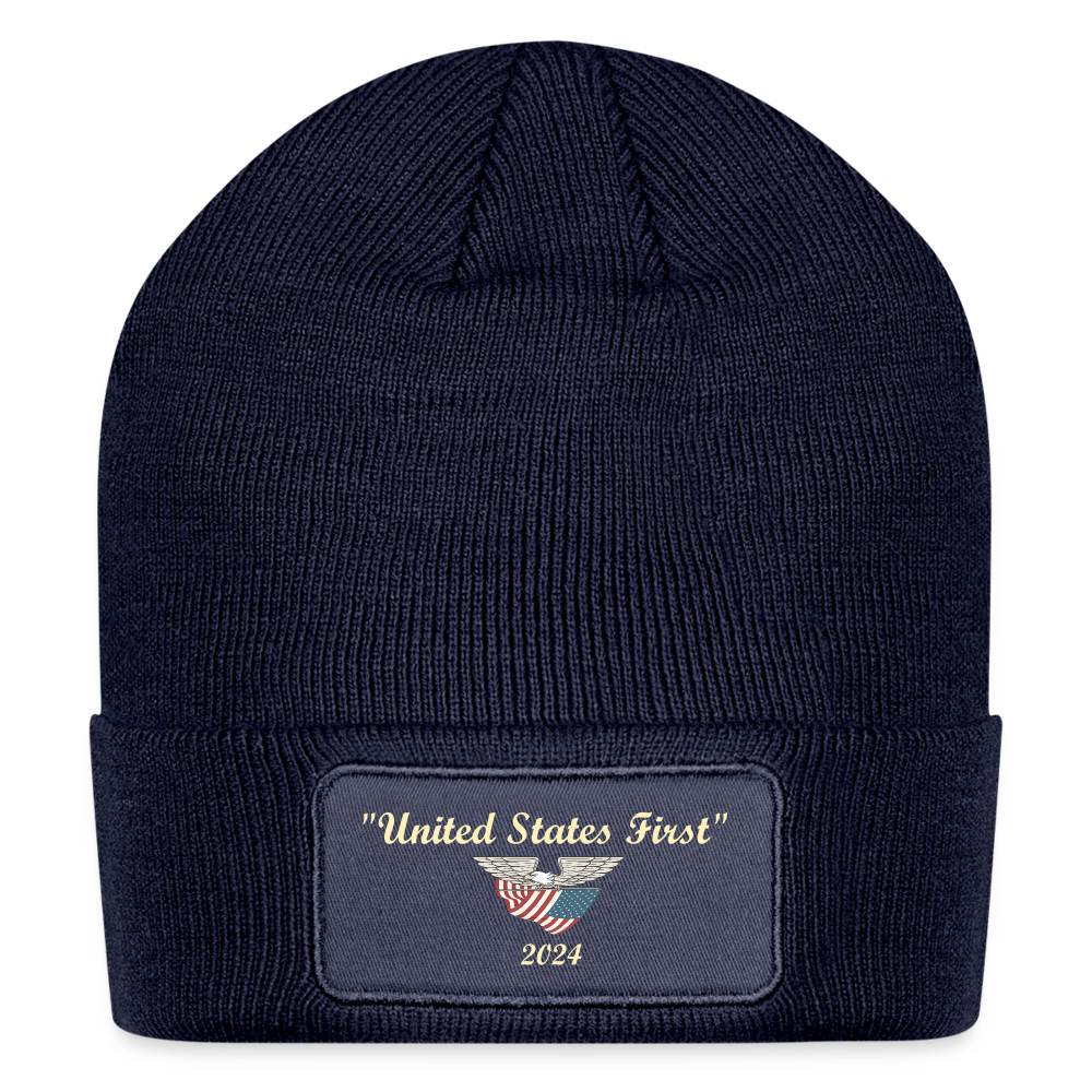 SIE CAPS "United Stated First 2024" Snapback Camo CapPatch Beanie - navy