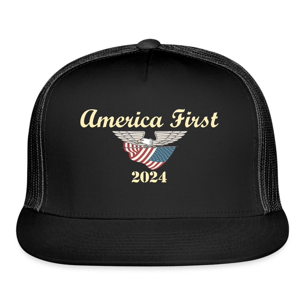 SIE CAPS "AMERICA FIRST 2024" Snapback Baseball Cap - black/black