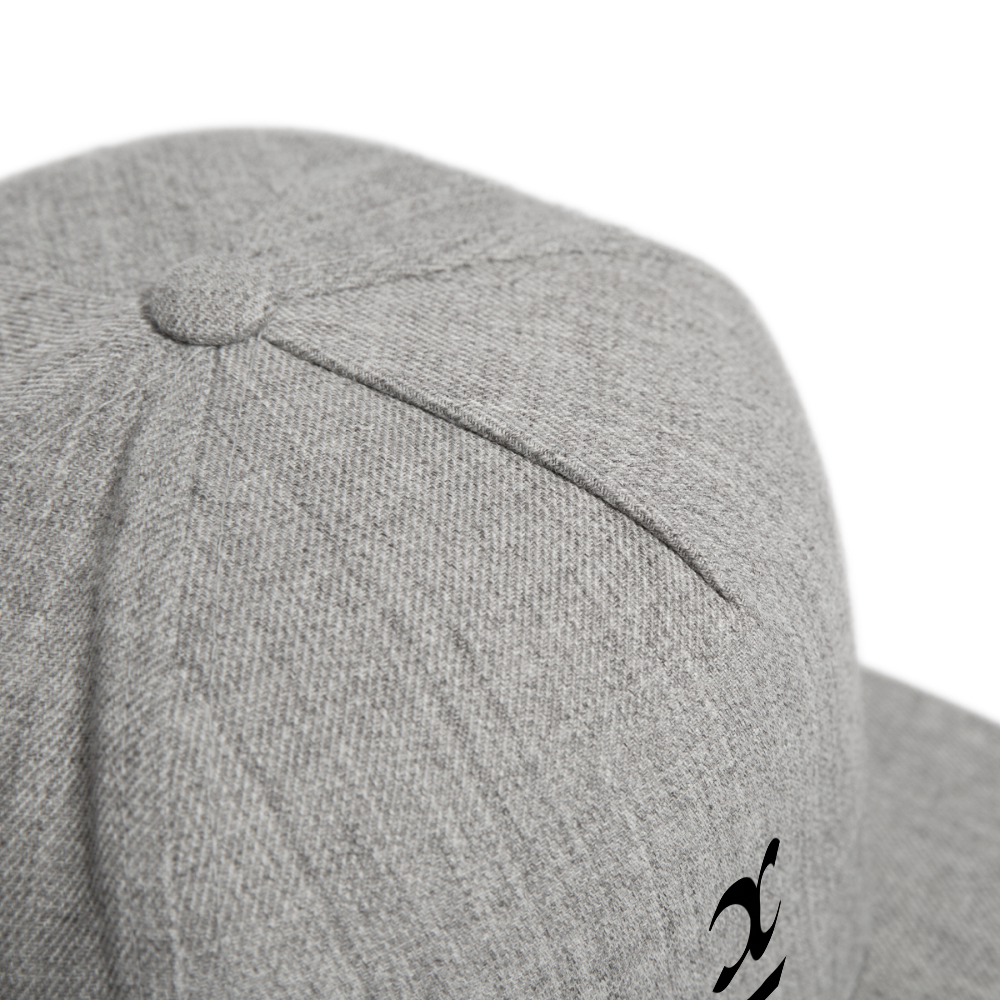 SIE CAPS "X" Flex Fit Baseball Cap - heather gray