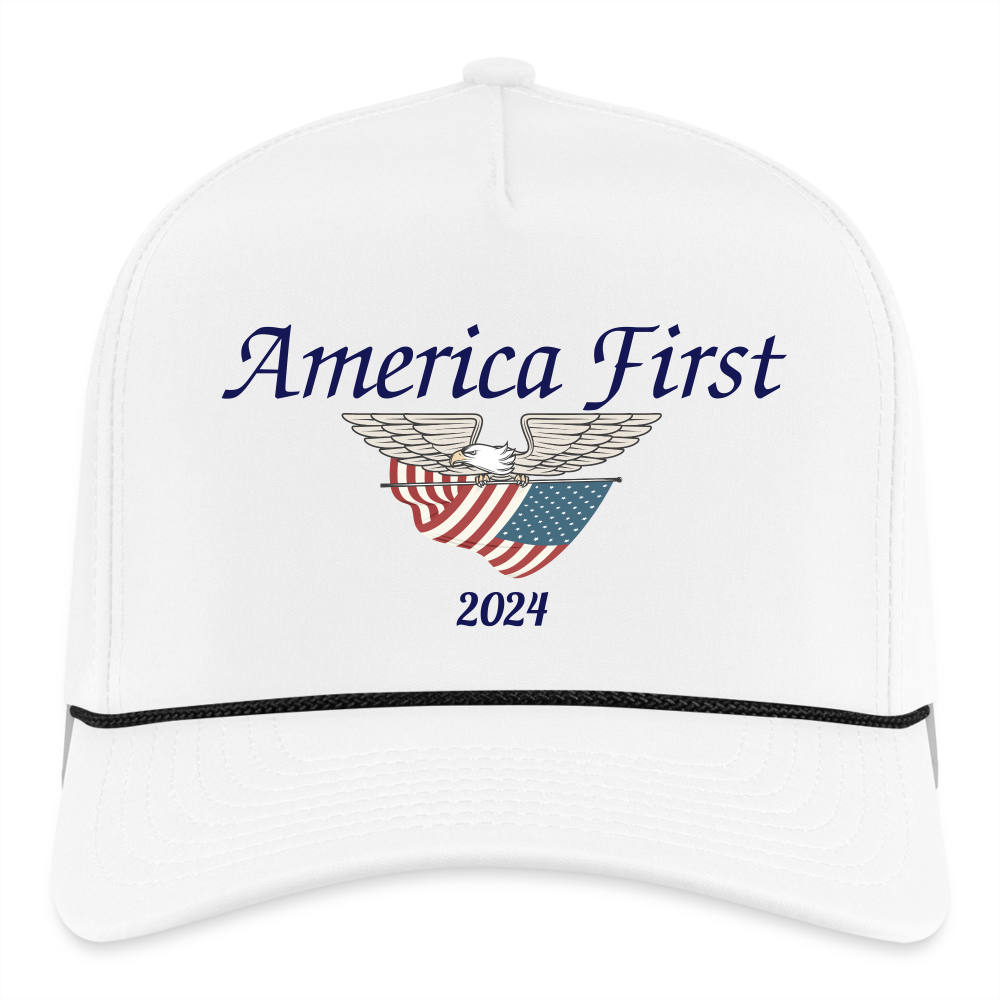 SIE CAPS "AERICA FIRST 2024" Snapback Baseball Cap - white/black