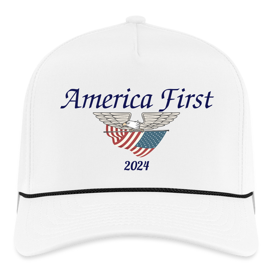 SIE CAPS "AERICA FIRST 2024" Snapback Baseball Cap - white/black