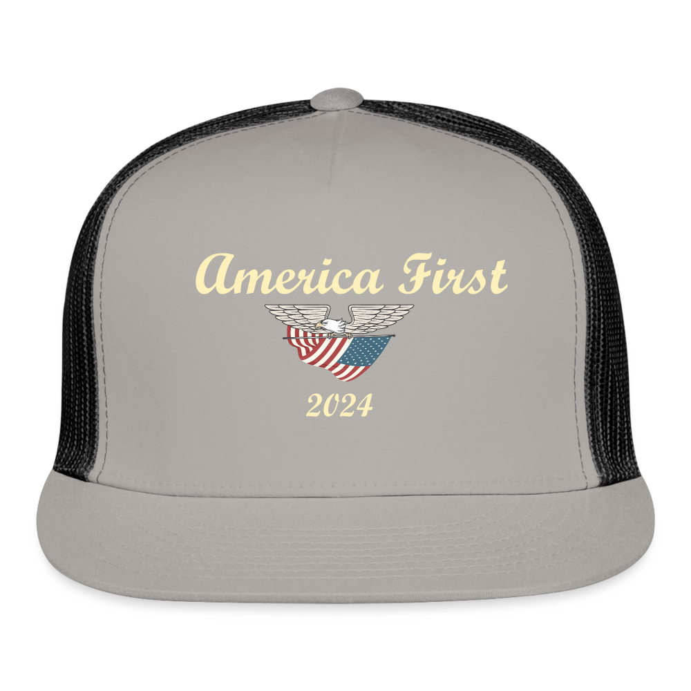 SIE CAPS "America First 2024" Snapback Camo Cap - gray/black