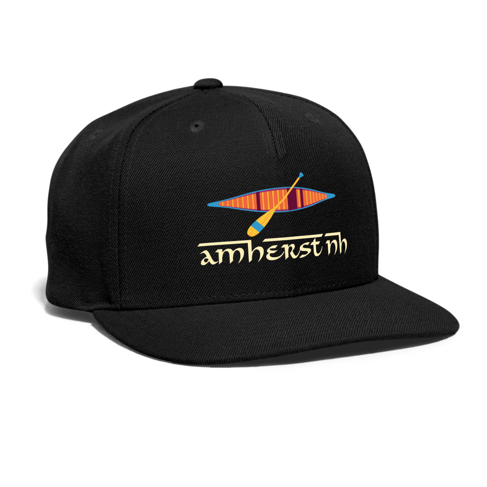 SIE CAPS "AMHERST NH" Snapback Baseball Cap - black